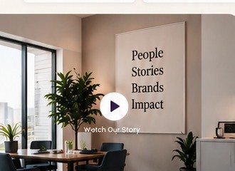 Elegant communications agency office